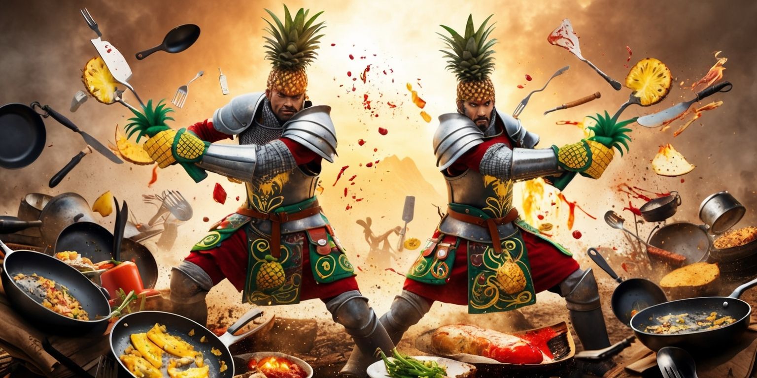 Pineapple Gauntlets: Unleashing Culinary Combat on the Battlefield